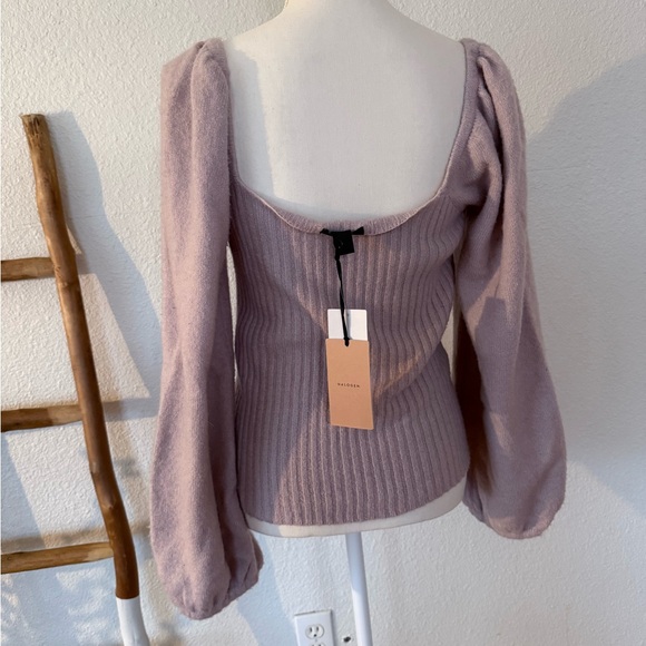 Halogen Lilac Ribbed Sweater - Picture 3 of 5